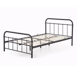 Garnero Arredamenti Letti Piazza E Mezza|Letti Per Bambini E Ragazzi-Letto una piazza e mezza moderno 120x200cm nero Stella
