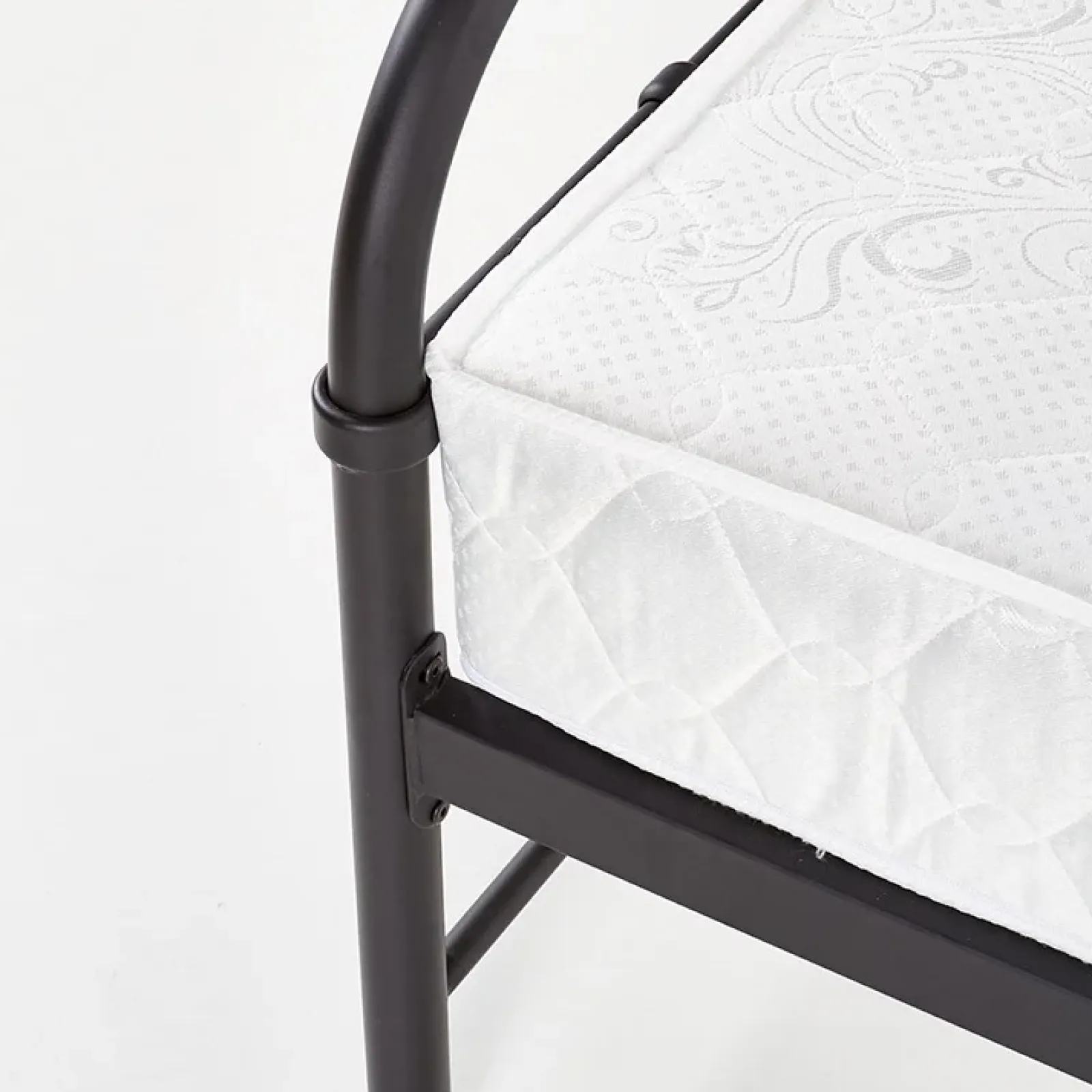 Garnero Arredamenti Letti Piazza E Mezza|Letti Per Bambini E Ragazzi-Letto una piazza e mezza moderno 120x200cm nero Stella