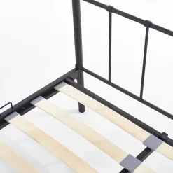 Garnero Arredamenti Letti Piazza E Mezza|Letti Per Bambini E Ragazzi-Letto una piazza e mezza moderno 120x200cm nero Stella