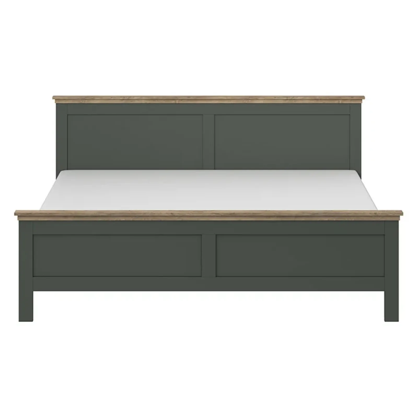 Garnero Arredamenti Letti Alla Francese-Letto 140x200cm alla francese design moderno verde quercia Texel