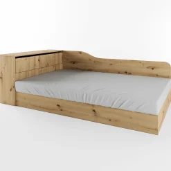 Garnero Arredamenti Letti Per Cameretta|Letti Per Bambini E Ragazzi-Letto 120x190cm contenitore una piazza e mezza con comò Joel Rovere Rustico