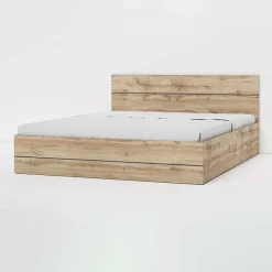Garnero Arredamenti Letti Matrimoniali|Letti Matrimoniali-Letto 160x200cm matrimoniale contenitore moderno quercia Tamika