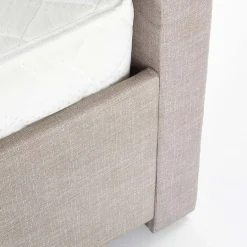 Garnero Arredamenti Letti Matrimoniali|Letti Matrimoniali-Letto 160x200cm matrimoniale con cassettoni beige Quarto Gihome®