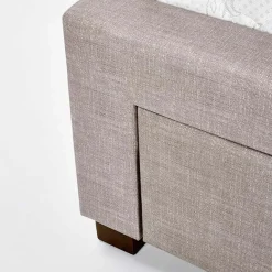 Garnero Arredamenti Letti Matrimoniali|Letti Matrimoniali-Letto 160x200cm matrimoniale con cassettoni beige Quarto Gihome®