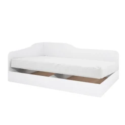 Garnero Arredamenti Letti Per Cameretta|Letti Per Bambini E Ragazzi-Letto 82x190cm singolo contenitore Alex Gihome® Bianco Opaco