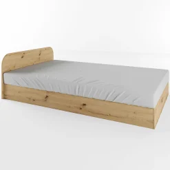 Garnero Arredamenti Letti Per Cameretta|Letti Per Bambini E Ragazzi-Letto 120x190cm una piazza e mezza contenitore Carducci Rovere Rustico