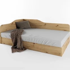Garnero Arredamenti Letti Per Bambini E Ragazzi|Letti Per Bambini E Ragazzi-Letto 120x190cm una piazza e mezza contenitore stile Alex Gihome® Rovere Rustico