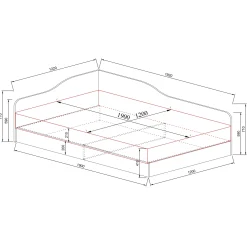 Garnero Arredamenti Letti Per Bambini E Ragazzi|Letti Per Bambini E Ragazzi-Letto 120x190cm una piazza e mezza contenitore stile Alex Gihome® Rovere Rustico