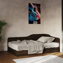 Garnero Arredamenti Letti Per Cameretta|Letti Per Bambini E Ragazzi-Letto 120x190cm una piazza e mezza contenitore Alex Gihome® Wengè
