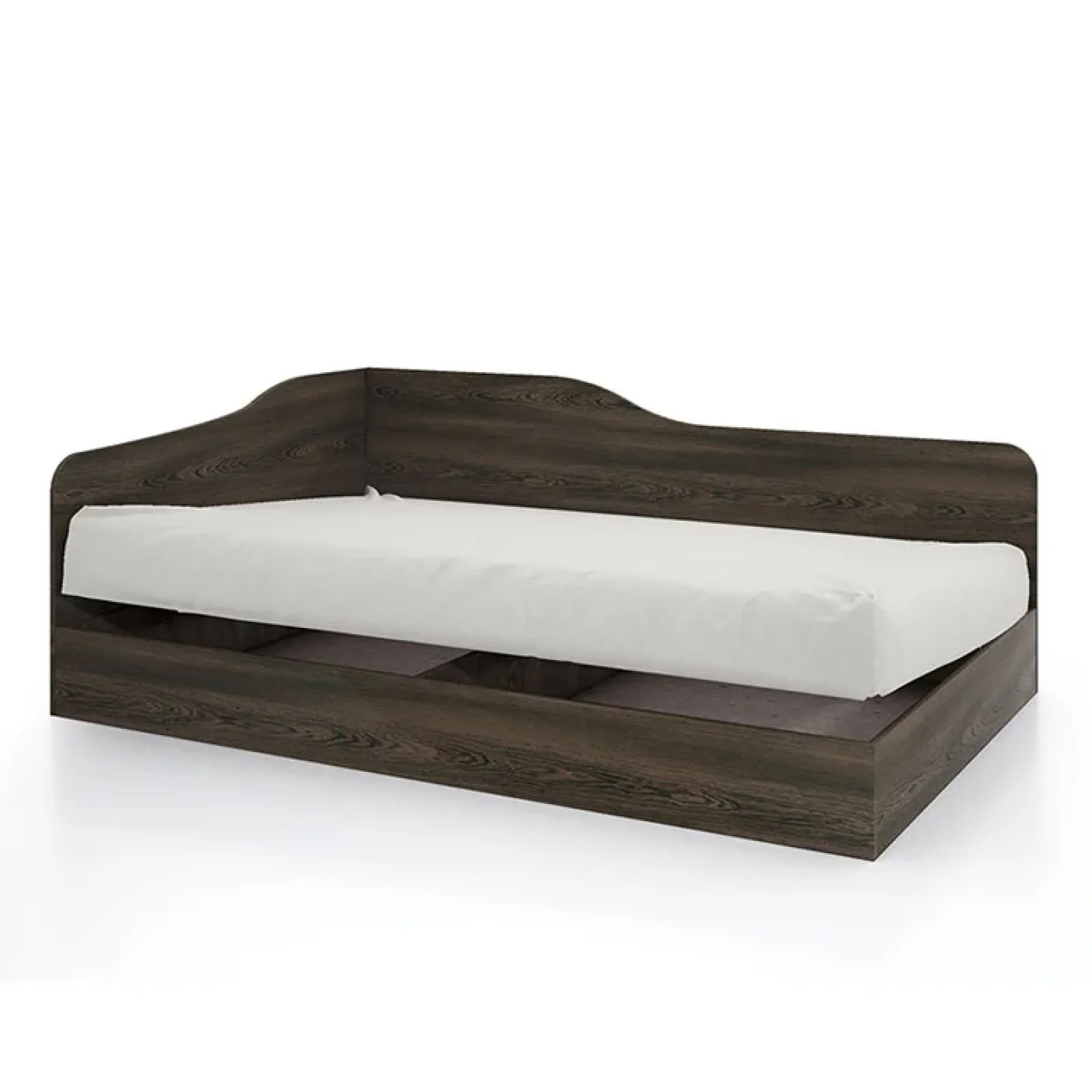 Garnero Arredamenti Letti Per Cameretta|Letti Per Bambini E Ragazzi-Letto 120x190cm una piazza e mezza contenitore Alex Gihome® Wengè