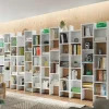 Garnero Arredamenti Librerie Ufficio|Librerie-Libreria da parete scaffale 384x192h cm moderna bianco opaco Jasmine