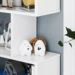 Garnero Arredamenti Librerie Ufficio|Librerie-Libreria da parete 320x192h cm moderna soggiorno Amira Bianco Opaco