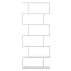 Garnero Arredamenti Librerie Ufficio|Librerie-Libreria da parete 320x192h cm moderna soggiorno Amira Bianco Opaco