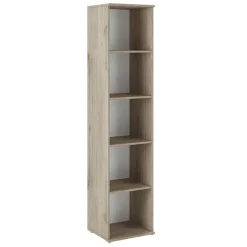 Garnero Arredamenti Librerie Ufficio|Librerie-Libreria ufficio 40x176h cm a colonna con ripiani rovere Time I