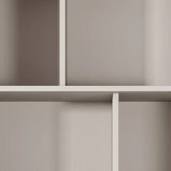 Garnero Arredamenti Librerie|Librerie-Libreria 88x194h cm 2 cassetti 8 vani a giorno cannettato Ramis Beige