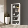 Garnero Arredamenti Librerie Ufficio|Librerie-Libreria 89x218h cm componibile moderna bianco frassinato Kubic 14