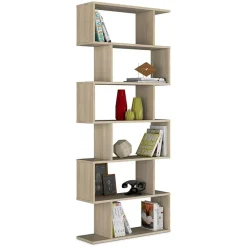 Garnero Arredamenti Librerie Ufficio|Librerie-Libreria 80x192h cm design moderno chiaro Zaira Rovere