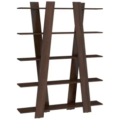 Garnero Arredamenti Librerie|Librerie-Libreria 150x194h cm design moderna da parete rovere scuro Cosmo Noce