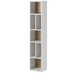 Garnero Arredamenti Librerie|Librerie-Libreria 32x159h cm moderna design bianco rovere Tahiti