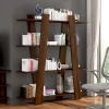 Garnero Arredamenti Librerie|Librerie-Libreria 140x151h cm soggiorno moderna rovere scuro Cosmo