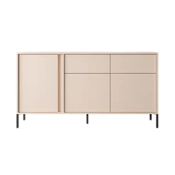 Garnero Arredamenti Madie Moderne|Madie Moderne-Madia 153x82cm 3 ante 2 cassetti moderna beige Melly