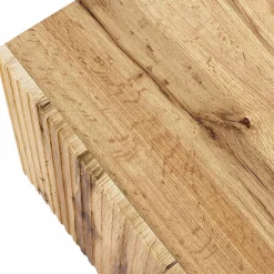 Garnero Arredamenti Madie Moderne|Madie Moderne-Madia 151x83cm 3 ante moderna industrial cannettato Essence Quercia