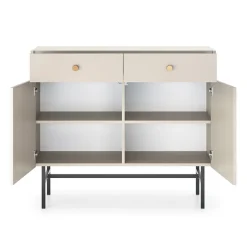 Garnero Arredamenti Credenze Moderne|Madie Moderne-Madia 105x90h cm 2 ante 2 cassetti moderna Eterna Beige