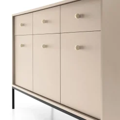 Garnero Arredamenti Credenze Moderne|Madie Moderne-Madia 154x83h cm 3 ante 3 cassetti soggiorno Glory Beige