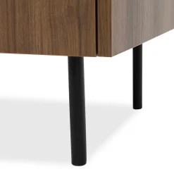 Garnero Arredamenti Madie Moderne|Madie Moderne-Madia 160x78h cm 2 ante 3 cassetti piano effetto marmo nero noce Caliva