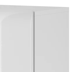 Garnero Arredamenti Credenze Moderne|Madie Moderne-Madia 147x132h cm 3 ante 1 cassetto soggiorno bianco lucido rovere Tahiti