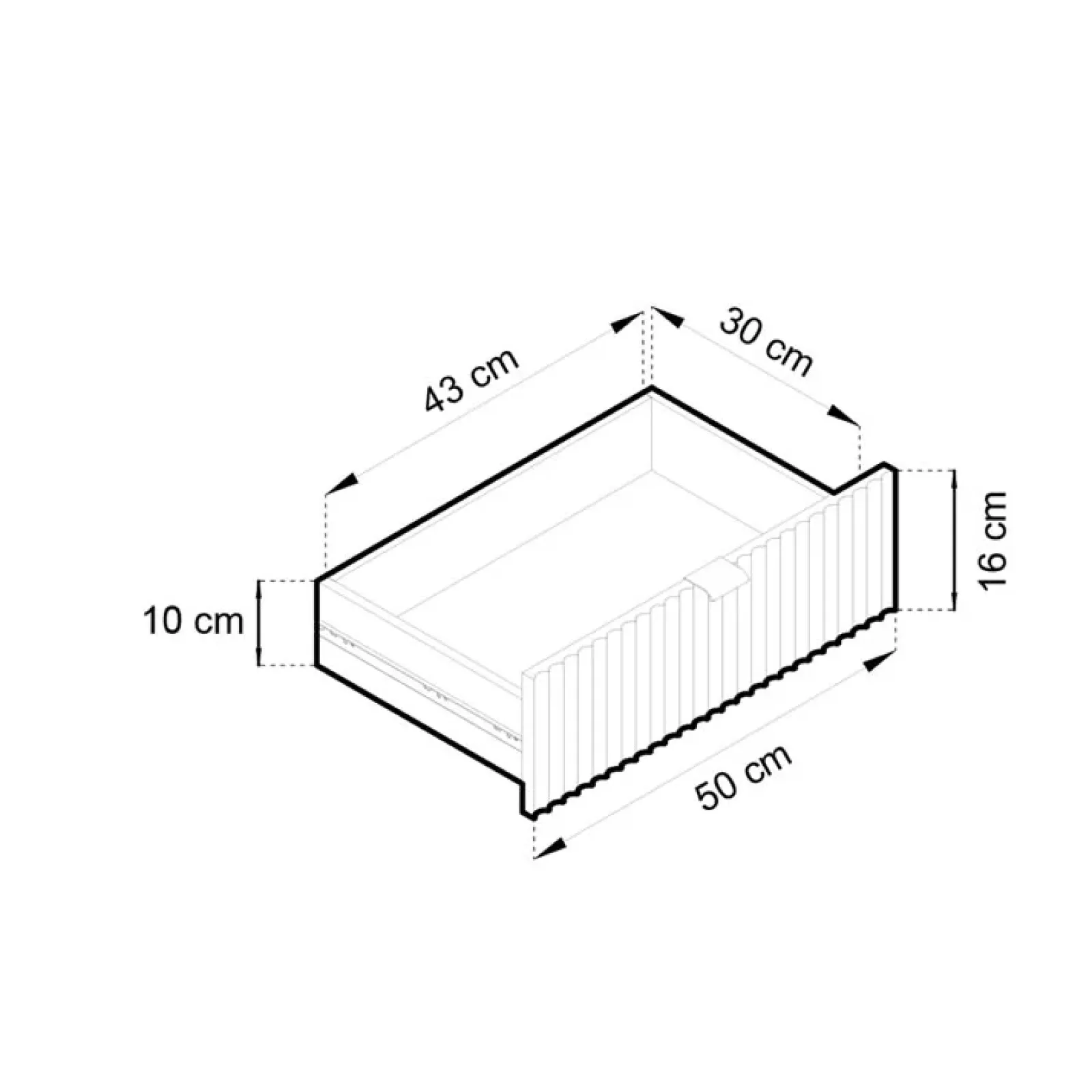 Garnero Arredamenti Credenze Moderne|Madie Moderne-Madia 104x83h cm 2 ante 2 cassetti moderna nero Alisa Nero Opaco