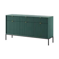 Garnero Arredamenti Madie Moderne|Madie Moderne-Madia 154x83h cm 3 ante 3 cassetti moderna Alisa Verde