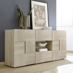 Garnero Arredamenti Credenze Moderne|Madie Moderne-Madia 181x84h cm 2 ante 2 cassetti moderna samoa Obsession Rovere