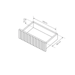 Garnero Arredamenti Madie Moderne|Madie Moderne-Madia 153x82h cm 3 ante 3 cassetti  beige cannettato rovere Fioca