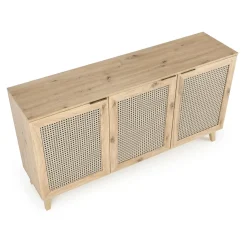 Garnero Arredamenti Madie Moderne|Madie Moderne-Madia 160x85h cm 3 ante 3 ripiani moderna rovere Sombra