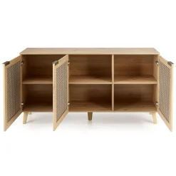 Garnero Arredamenti Madie Moderne|Madie Moderne-Madia 160x85h cm 3 ante 3 ripiani moderna rovere Sombra