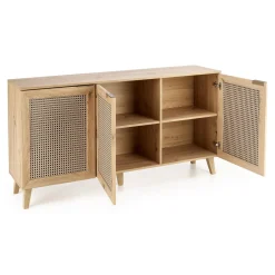 Garnero Arredamenti Madie Moderne|Madie Moderne-Madia 160x85h cm 3 ante 3 ripiani moderna rovere Sombra