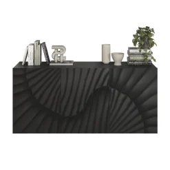 Garnero Arredamenti Madie Moderne|Madie Moderne-Madia 181x95h cm 3 ante antracite frontali serigrafati Seira