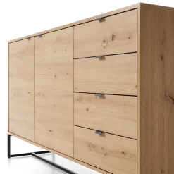 Garnero Arredamenti Madie Moderne|Madie Moderne-Madia 153x89h cm 2 ante con cassetti moderna soggiorno noce Erin