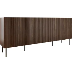 Garnero Arredamenti Madie Moderne|Madie Moderne-Madia 201x81h cm 4 ante moderna noce cannettato Gabiot