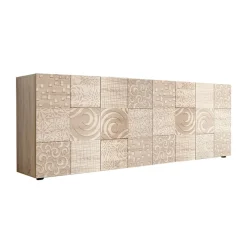Garnero Arredamenti Credenze Moderne|Madie Moderne-Madia 241x84h cm 4 ante moderna samoa Paradise Rovere