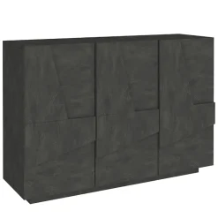 Garnero Arredamenti Madie Moderne|Madie Moderne-Madia 120x86h cm 3 ante moderna decorate Zenzero Ossido