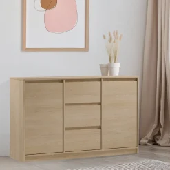 Garnero Arredamenti Credenze Moderne|Madie Moderne-Madia 138x87h cm 2 ante moderna rovere Funny