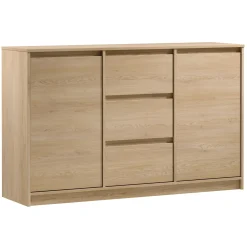 Garnero Arredamenti Credenze Moderne|Madie Moderne-Madia 138x87h cm 2 ante moderna rovere Funny