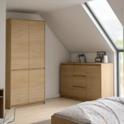 Garnero Arredamenti Credenze Moderne|Madie Moderne-Madia 138x87h cm 2 ante moderna rovere Funny