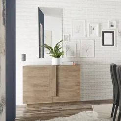 Garnero Arredamenti Credenze Moderne|Madie Moderne-Madia 120x90h cm 2 ante moderna soggiorno Alvarez Rovere