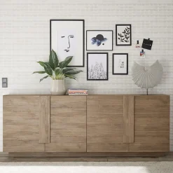 Garnero Arredamenti Credenze Moderne|Madie Moderne-Madia 241x90h cm 4 ante moderna Alvarez Rovere