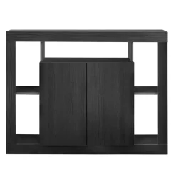 Garnero Arredamenti Madie Moderne|Madie Moderne-Madia 134x102h cm 2 ante moderna nero frassinato Trilogy