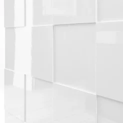 Garnero Arredamenti Credenze Moderne|Madie Moderne-Madia 181x84h cm 3 ante moderna bianco laccato lucido Obsession Bianco Lucido