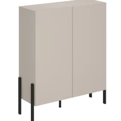 Garnero Arredamenti Credenze Moderne|Madie Moderne-Madia 110x135h cm 2 ante moderna beige cashmere Simple Beige - Beige